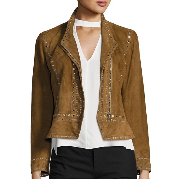 10 Crosby Derek Lam Jackets & Blazers - Derek Lam 10 Crosby Grommet Suede Jacket